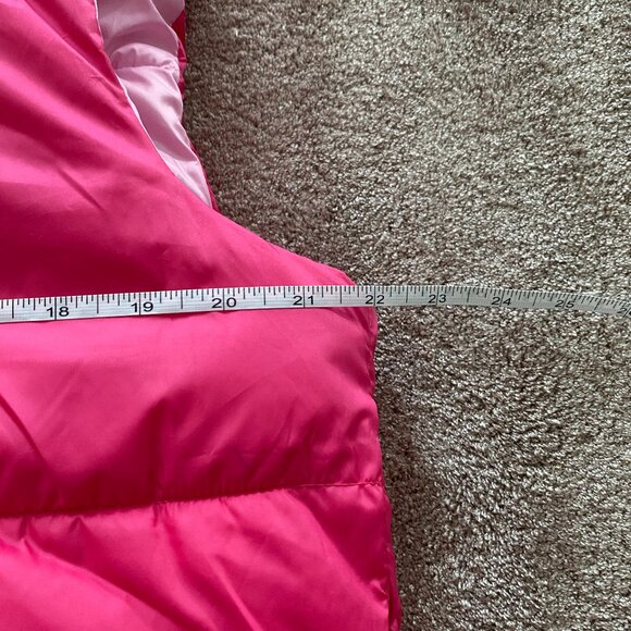 Only reversible pink puffer vest - (size L) - Picture 11 of 12